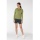 super natural Funnel Hoodie (Merino wool) sage green Women